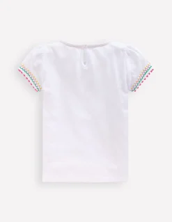 Boden Tops & T-Shirts-T-shirt à manches bouffantes Blanc