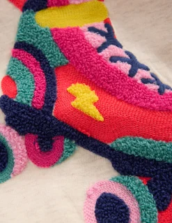 Boden Tops & T-Shirts-T-shirt à manches longues en bouclé Patins à roulettes avoine chiné