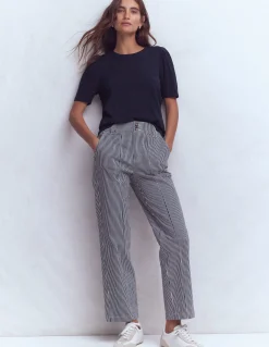 Boden Tops & T-Shirts-T-shirt à manches plissées Bleu marine