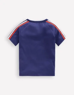 Boden Tops & T-Shirts-T-shirt à manches raglan motif arc-en-ciel Bleu crépuscule