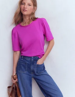 Boden Tops & T-Shirts-T-shirt Ali festonné Passiflore