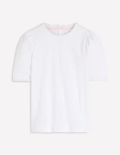 Boden Tops & T-Shirts-T-shirt Ali festonné Blanc