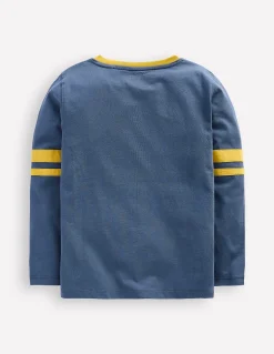 Boden Tops & T-Shirts-T-shirt colourblock Bleu robot/jaune canari