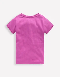 Boden Tops & T-Shirts-T-shirt côtelé à manches courtes Multi Lace