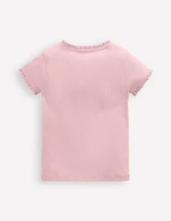 Boden Tops & T-Shirts-T-shirt côtelé à manches courtes Artic Marl