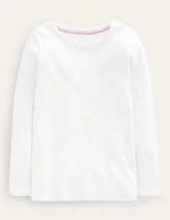Boden Tops & T-Shirts-T-shirt côtelé à manches longues Blanc