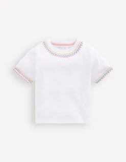Boden Tops & T-Shirts-T-shirt décontracté brodé Blanc