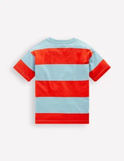 Boden Tops & T-Shirts-T-shirt décontracté brodé Véhicules de construction