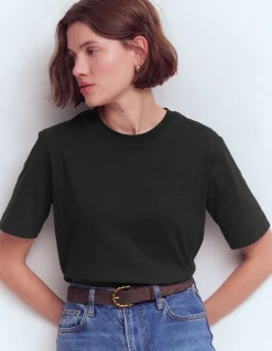 Boden Tops & T-Shirts-T-shirt décontracté en coton Noir