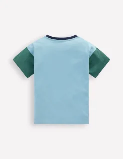 Boden Tops & T-Shirts-T-shirt décontracté en ripstop à poche Lac glaciaire/koï/épicéa bleu