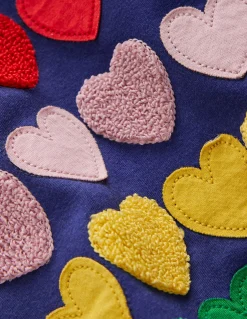 Boden Tops & T-Shirts-T-shirt décontracté fun Cœurs arc-en-ciel crépuscule