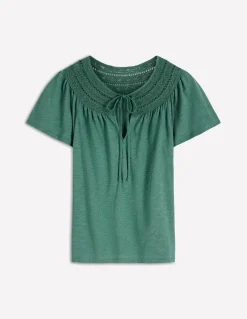 Boden Tops & T-Shirts-T-shirt Edi à détails Bleu Océan