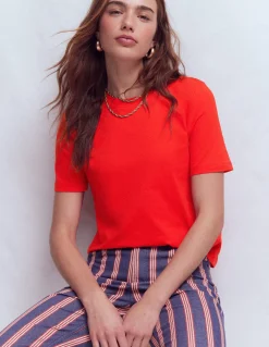 Boden Tops & T-Shirts-T-shirt en coton ROUGE