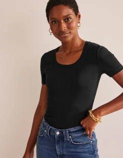 Boden Tops & T-Shirts-T-shirt essentiel en jersey Noir