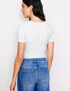 Boden Tops & T-Shirts-T-shirt essentiel en jersey Blanc