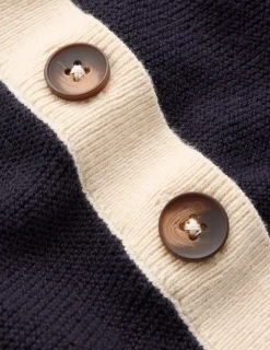 Boden Pulls & Gilets-T-shirt Grace colourblock Bleu marine