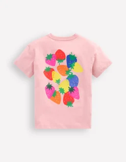 Boden Tops & T-Shirts-T-shirt imprimé à manches courtes Fraises rose