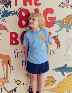 Boden Tops & T-Shirts-T-shirt imprimé à manches courtes Vie marine bleu