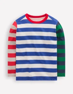 Boden Tops & T-Shirts-T-shirt manches longues à motif pêle-mêle Blanc multi