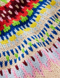 Boden Pulls & Gilets-T-shirt Margot à manches bouffantes Avoine chiné