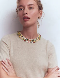 Boden Ensembles Assortis|Pulls & Gilets-T-shirt ornementé Chinchilla Chiné