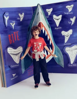 Boden Tops & T-Shirts-T-shirt phosphorescent Dents de requin corail chaud