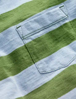 Boden Tops & T-Shirts-T-shirt pour tous les jours à manches longues Bleu glacier/vert brocoli