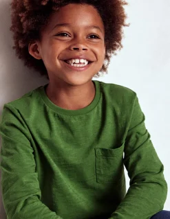 Boden Tops & T-Shirts-T-shirt pour tous les jours à manches longues Vert Brocoli