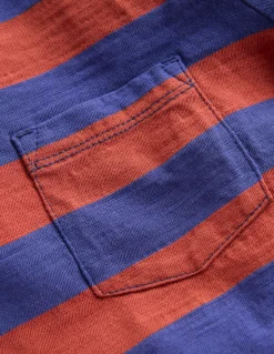 Boden Tops & T-Shirts-T-shirt pour tous les jours à manches longues Bleu tribord/marron châtaigne