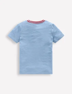 Boden Tops & T-Shirts-T-shirt semi-épais à manches courtes Bleu glacier