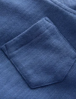 Boden Tops & T-Shirts-T-shirt semi-épais cosy Bleu denim/nuit émeraude