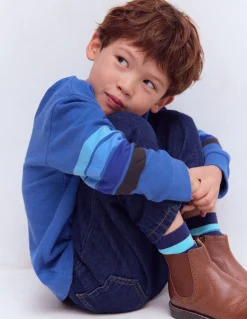 Boden Tops & T-Shirts-T-shirt semi-épais décontracté Bleu de Delft