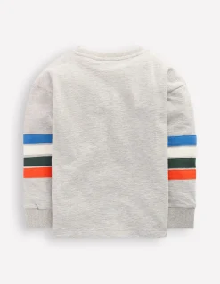 Boden Tops & T-Shirts-T-shirt semi-épais décontracté Gris chiné