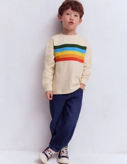 Boden Tops & T-Shirts-T-shirt semi-épais décontracté Avoine chine