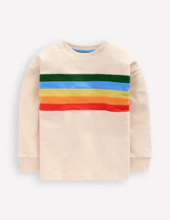 Boden Tops & T-Shirts-T-shirt semi-épais décontracté Avoine chine