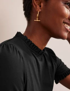 Boden Tops & T-Shirts-T-shirt volanté ultra-doux Noir