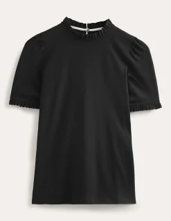 Boden Tops & T-Shirts-T-shirt volanté ultra-doux Noir