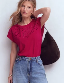 Boden Tops & T-Shirts-T-shirt Willow à broderie anglaise Granita