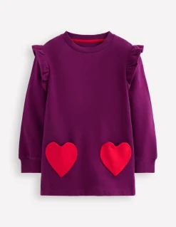 Boden Tops & T-Shirts|Robes-Tunique à poches cœurs Cœurs glycine profond