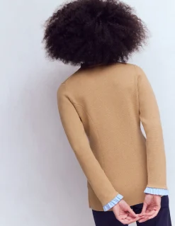 Boden Tenues De Travail|Pulls & Gilets-Veste ajustée Joanna en maille Camel chiné