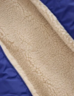 Boden Manteaux & Vestes-Veste bomber fun Imprimé arc-en-ciel placé bleu marine