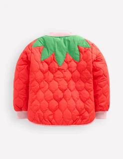 Boden Manteaux & Vestes-Veste bomber fun Appliqué fraise