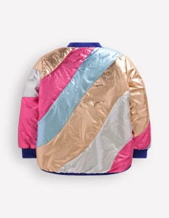 Boden Manteaux & Vestes-Veste bomber fun Vague métallisée