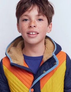 Boden Manteaux & Vestes-Veste en borg à chevrons Multi orange