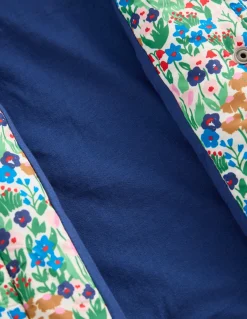 Boden Manteaux & Vestes-Veste Janie en borg mélangé Motif Spring Flowerbed bleu