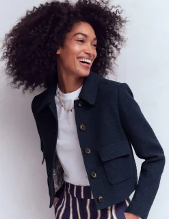 Boden Tenues De Travail|Manteaux & Vestes-Veste Lisburn à poches plaquées Bleu marine