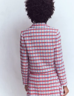 Boden Manteaux & Vestes|Ensembles Assortis-Veste Lisburn à poches plaquées Texturé rose