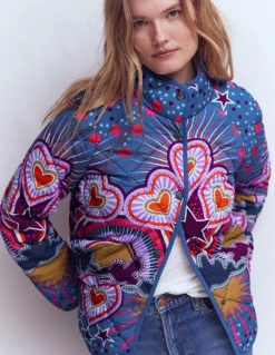 Boden Manteaux & Vestes-Veste matelassée imprimée Multi, motif original