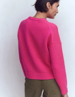 Boden Pulls & Gilets-Veste Maya zippée Rose flamboyant