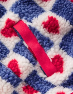 Boden Manteaux & Vestes-Veste zippée Eden en borg Motif Heart Stamp bleu